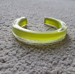 Neon Yellow Acrylic Bracelet